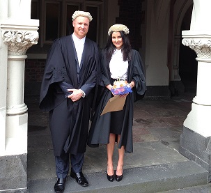 Barristers Wig and Gown with acessories
